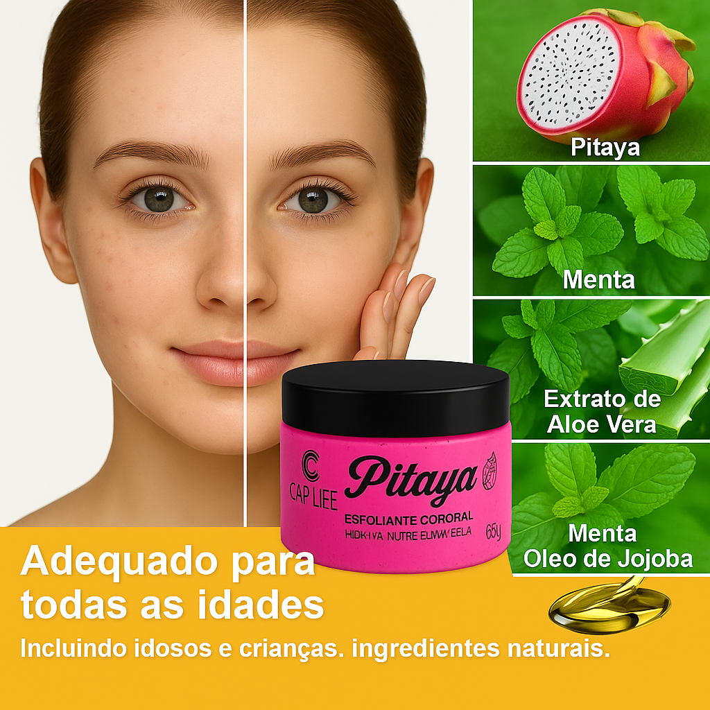 Esfoliante de pitaya rejuvenescimento e renovacao celular copia